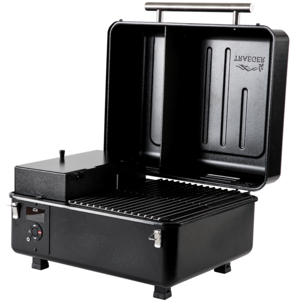 Traeger Range with hood open