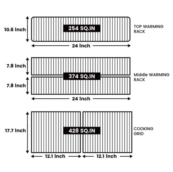 Z Grills 10002B2E rack space