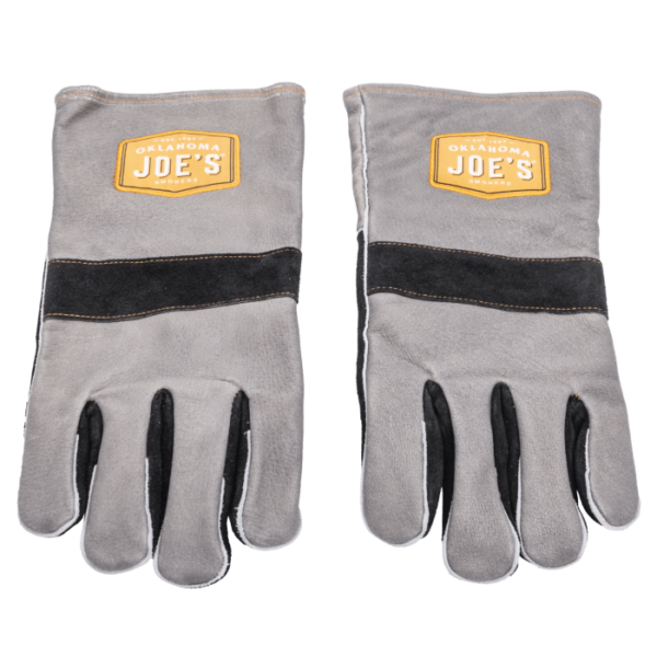 Oklahoma Joe's Leather Smoking Gloves - back of hands side