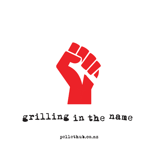T-Shirt graphic which says "Grilling in the Name"