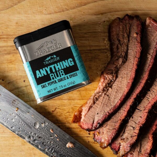 Traeger Anything Rub with brisket