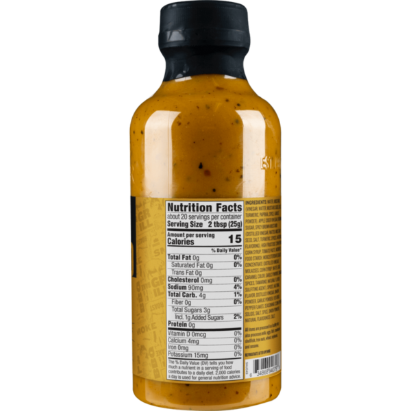 Traeger Liquid Gold Sauce - back label